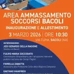 Bacoli inaugura l’area di ammassamento soccorsi: nuovo presidio per le emergenze nei Campi Flegrei